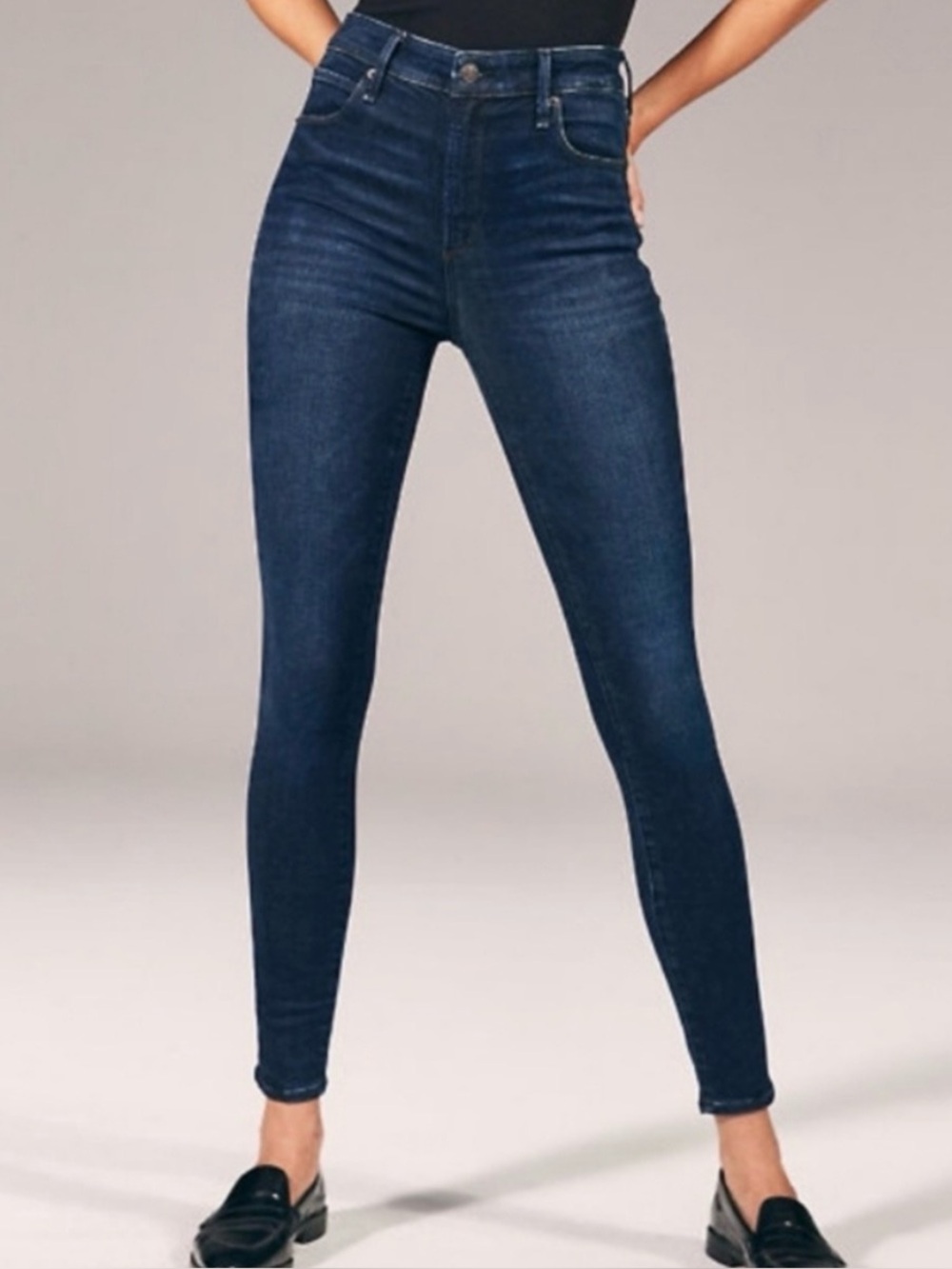 Abercrombie & Fitch Curve Love The Skinny High Rise Jeans Size 28 /6 NWOT